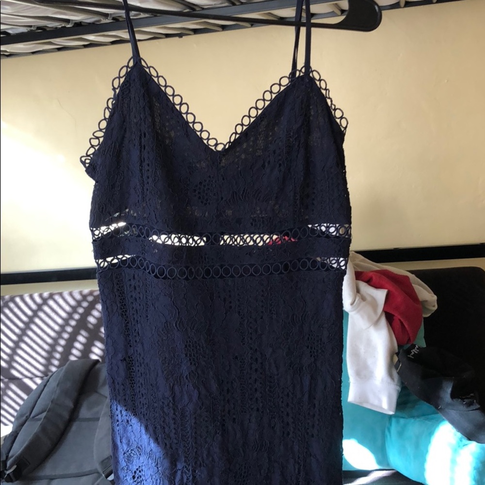 Navy lace dress!